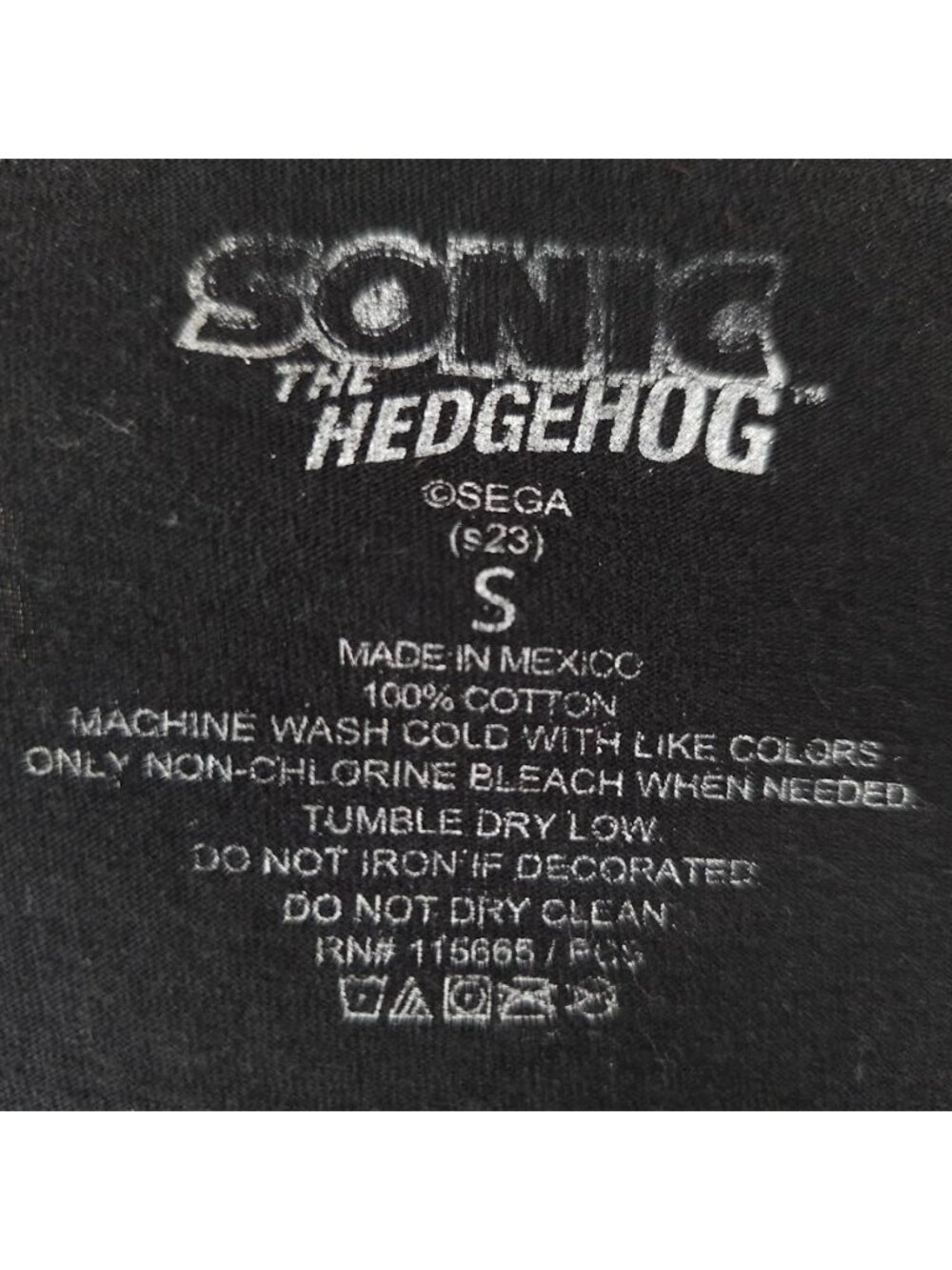Sonic The Hedgehog T Shirt Mens Size Small Black Tails Tasty Tacos Sega Game - Picture 6 of 7
